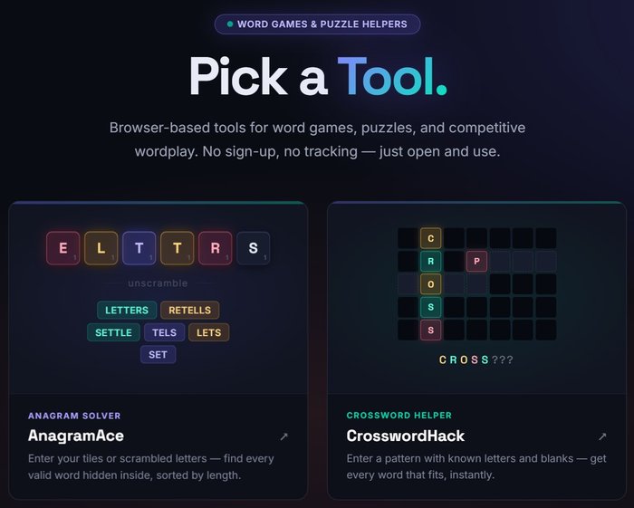 ToolKit word and puzzle tools